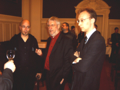 Spandauer Delegation beim Gespräch (Grisu, Andreas Moenck, Robert Deutschman)
